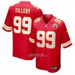 Camiseta NFL Game Kansas City Chiefs Jerry Tillery Rojo Camiseta NFL Game Kansas City Chiefs Jerry Tillery Rojo