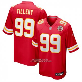 Camiseta NFL Game Kansas City Chiefs Jerry Tillery Rojo
