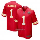 Camiseta NFL Game Kansas City Chiefs Trent McDuffie 2022 NFL Draft Pick Rojo