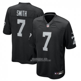 Camiseta NFL Game Las Vegas Raiders Geno Smith Negro