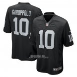 Camiseta NFL Game Las Vegas Raiders Jimmy Garoppolo Negro