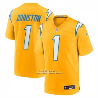 Camiseta NFL Game Los Angeles Chargers Quentin Johnston Alterno Charger Power Oro