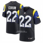 Camiseta NFL Game Los Angeles Rams Blake Corum Rivalries Collection Negro