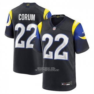 Camiseta NFL Game Los Angeles Rams Blake Corum Rivalries Collection Negro