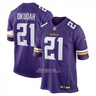 Camiseta NFL Game Minnesota Vikings Jeff Okudah Violeta