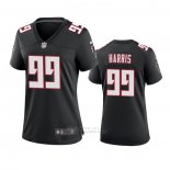 Camiseta NFL Game Mujer Atlanta Falcons Charles Harris Throwback Negro