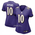Camiseta NFL Game Mujer Baltimore Ravens DeAndre Hopkins Violeta