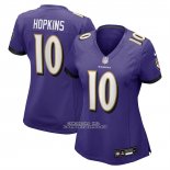 Camiseta NFL Game Mujer Baltimore Ravens DeAndre Hopkins Violeta