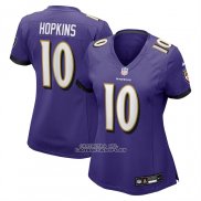 Camiseta NFL Game Mujer Baltimore Ravens DeAndre Hopkins Violeta