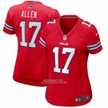 Camiseta NFL Game Mujer Buffalo Bills Josh Allen Alterno Rojo