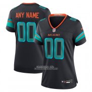 Camiseta NFL Game Mujer Miami Dolphins 2025 Rivalries Collection Personalizada Azul