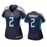 Camiseta NFL Game Mujer Tennessee Titans 2 Cole Mcdonald Azul