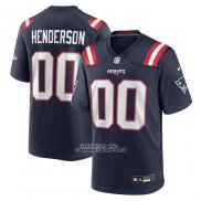 Camiseta NFL Game New England Patriots TreVeyon Henderson 2025 Draft Azul
