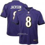 Camiseta NFL Game Nino Baltimore Ravens Lamar Jackson Violeta