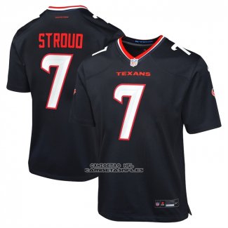 Camiseta NFL Game Nino Houston Texans CJ Stroud Azul