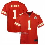 Camiseta NFL Game Nino Kansas City Chiefs Xavier Worthy Rojo