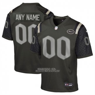 Camiseta NFL Game Nino New York Jets 2025 Rivalries Collection Personalizada Negro