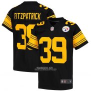 Camiseta NFL Game Nino Pittsburgh Steelers Minkah Fitzpatrick Negro Color Rush