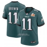 Camiseta NFL Game Philadelphia Eagles AJ Brown Super Bowl LIX Verde