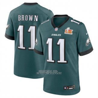 Camiseta NFL Game Philadelphia Eagles AJ Brown Super Bowl LIX Verde