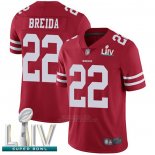 Camiseta NFL Game San Francisco 49ers 22 Matt Breida Rojo