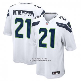 Camiseta NFL Game Seattle Seahawks Devon Witherspoon Segunda Blanco