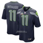 Camiseta NFL Game Seattle Seahawks Jaxon Smith Njigba Super Bowl LX Patch Azul