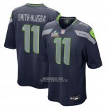 Camiseta NFL Game Seattle Seahawks Jaxon Smith Njigba Super Bowl LX Patch Azul