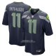 Camiseta NFL Game Seattle Seahawks Jaxon Smith Njigba Super Bowl LX Patch Azul