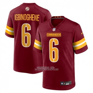 Camiseta NFL Game Washington Commanders Noah Igbinoghene Rojo