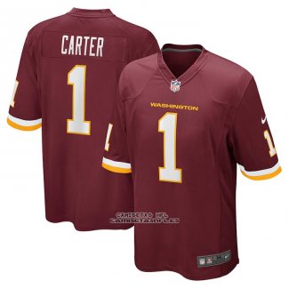 Camiseta NFL Game Washington Commanders Deandre Carter Rojo
