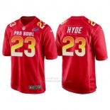 Camiseta NFL Hombre Buffalo Bills 23 Lesean Mccoy Rojo AFC 2018 Pro Bowl