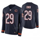 Camiseta NFL Hombre Chicago Bears Tarik Cohen Azul Therma Manga Larga