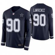 Camiseta NFL Hombre Dallas Cowboys Demarcus Lawrence Azul Therma Manga Larga