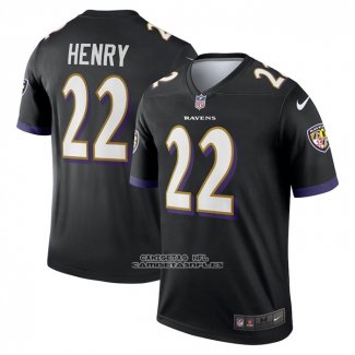 Camiseta NFL Legend Baltimore Ravens Derrick Henry Negro