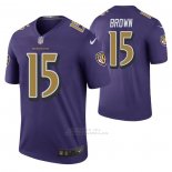 Camiseta NFL Legend Baltimore Ravens Marquise Brown Color Rush Violeta