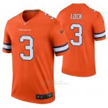 Camiseta NFL Legend Denver Broncos Drew Lock Color Rush Naranja