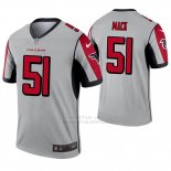 Camiseta NFL Legend Hombre Atlanta Falcons 51 Alex Mack Inverted Gris