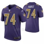 Camiseta NFL Legend Hombre Baltimore Ravens James Hurst Violeta Color Rush