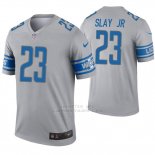 Camiseta NFL Legend Hombre Detroit Lions 23 Darius Slay Inverted Gris