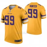 Camiseta NFL Legend Hombre Minnesota Vikings 99 Danielle Hunter Inverted Oro