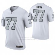 Camiseta NFL Legend Hombre Oakland Raiders Trent Brown Blanco Color Rush