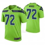 Camiseta NFL Legend Hombre Seattle Seahawks Al Woods Verde Color Rush