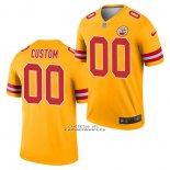 Camiseta NFL Legend Kansas City Chiefs Personalizada Inverted Oro