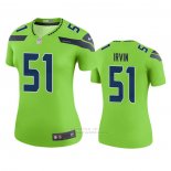 Camiseta NFL Legend Mujer Seattle Seahawks Bruce Irvin Verde Color Rush