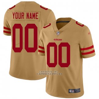 Camiseta NFL Legend San Francisco 49ers Personalizada Amarillo