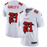 Camiseta NFL Limited Atlanta Falcons Gurley II Logo Dual Overlap Blanco