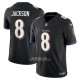 Camiseta NFL Limited Baltimore Ravens Lamar Jackson Vapor F.U.S.E. Negro