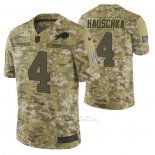 Camiseta NFL Limited Buffalo Bills 4 Stephen Hauschka 2018 Salute To Service Camuflaje