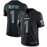 Camiseta NFL Limited Carolina Panthers Newton Black Impact